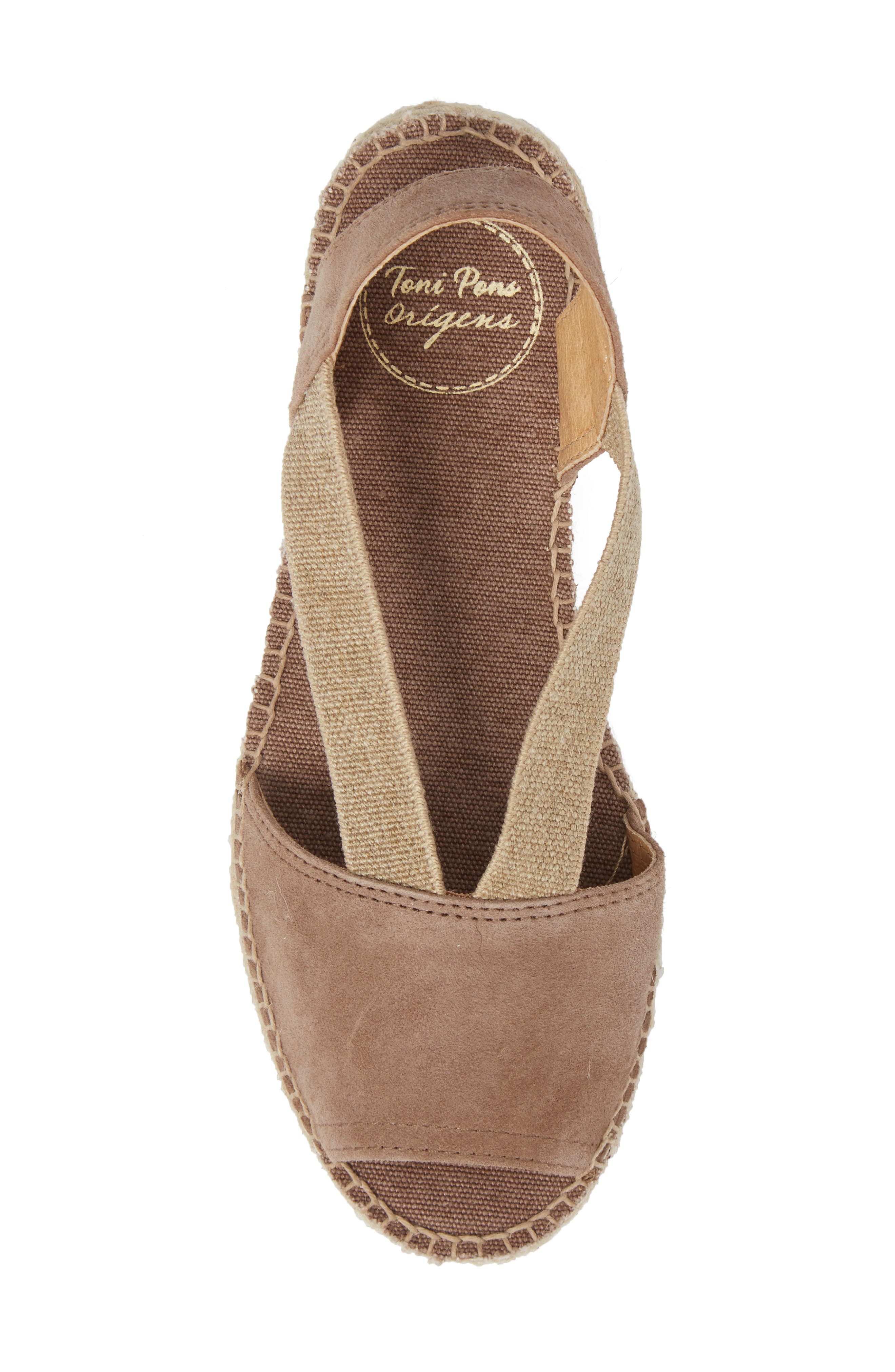 Ella Espadrille Sandal, Alternate, color, TAUPE SUEDE