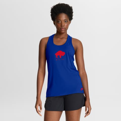 Women's Nike  Royal Buffalo Bills Hurry Up Tri-Blend Dri-FIT Tank Top