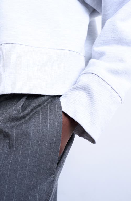 Topshop Premium Oversize Hoodie In Gray