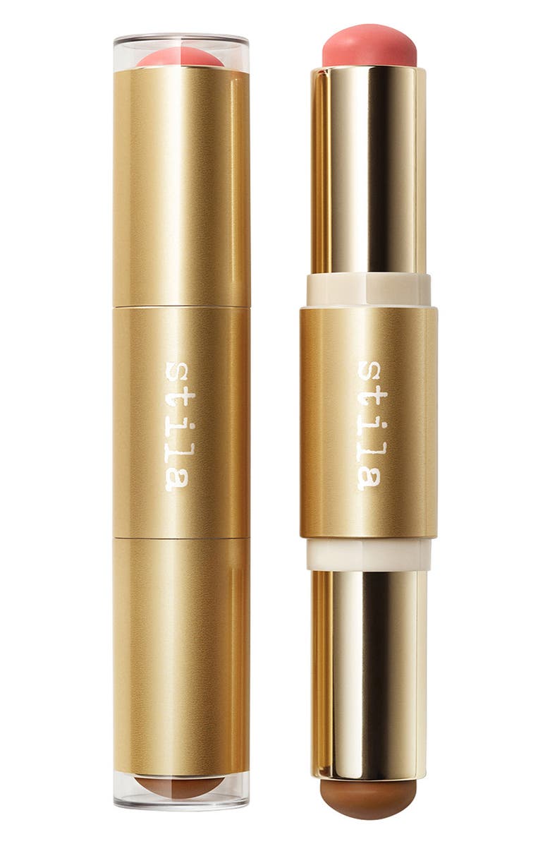 Stila Blush & Bronze Hydro-Blur Cheek Duo Stick, Main, color, Grapefruit And Caramel