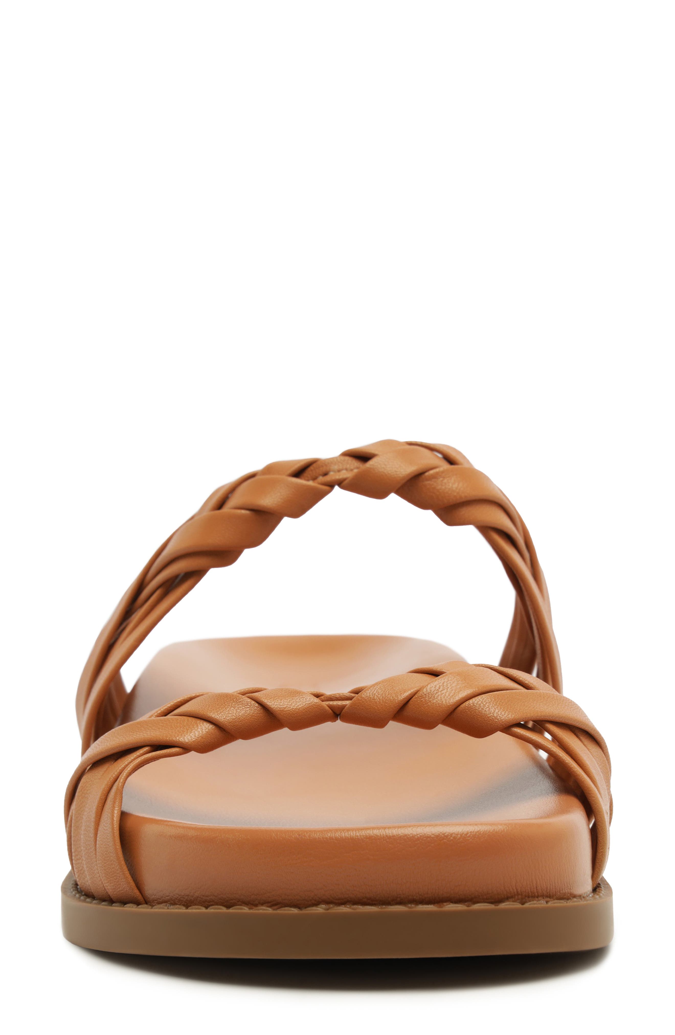 Schutz Tara Sporty Braided Sandal, Alternate, color, Earth Clay