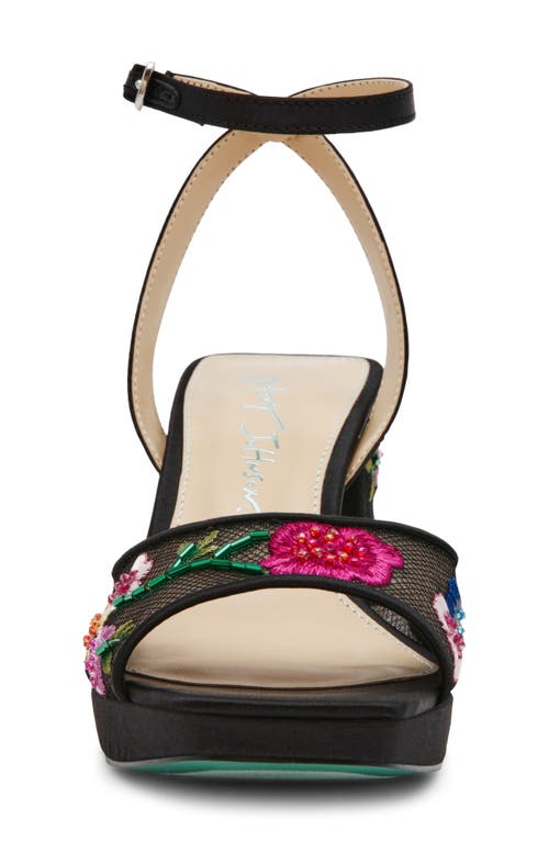 Betsey Johnson Kenni Ankle Strap Platform Sandal In Multi