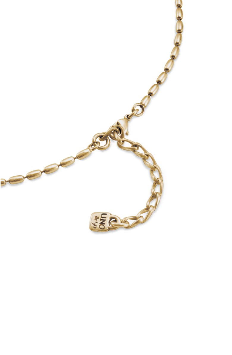 18K gold-plated chain with thin oval links and carabiner clasp