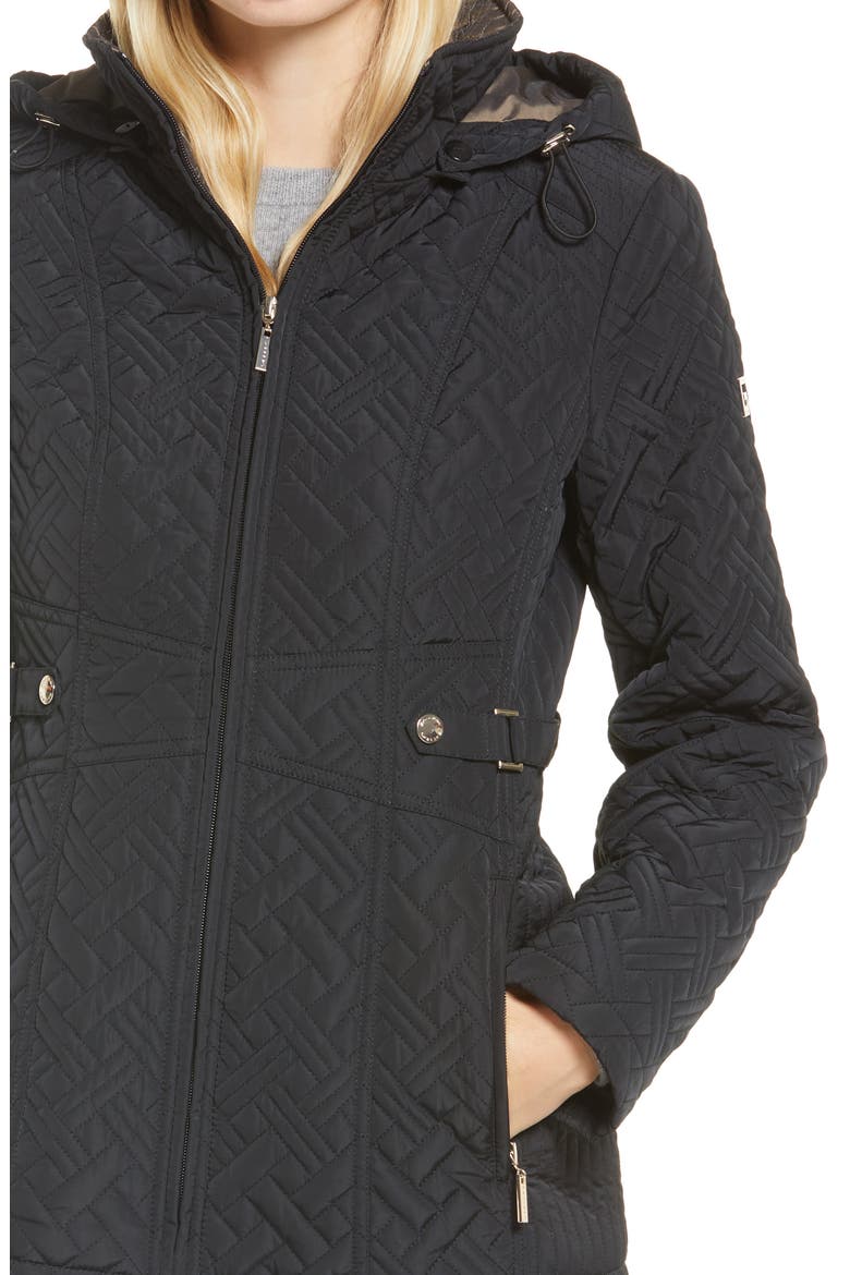 Quilted Jacket, Alternate, color, BLACK