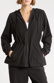 DKNY Hooded Anorak Performance Jacket