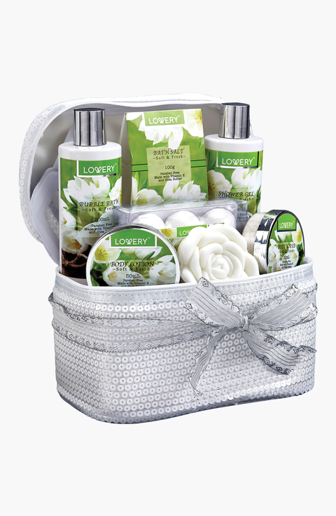 White Jasmine 14-Piece Bath and Body Gift Set