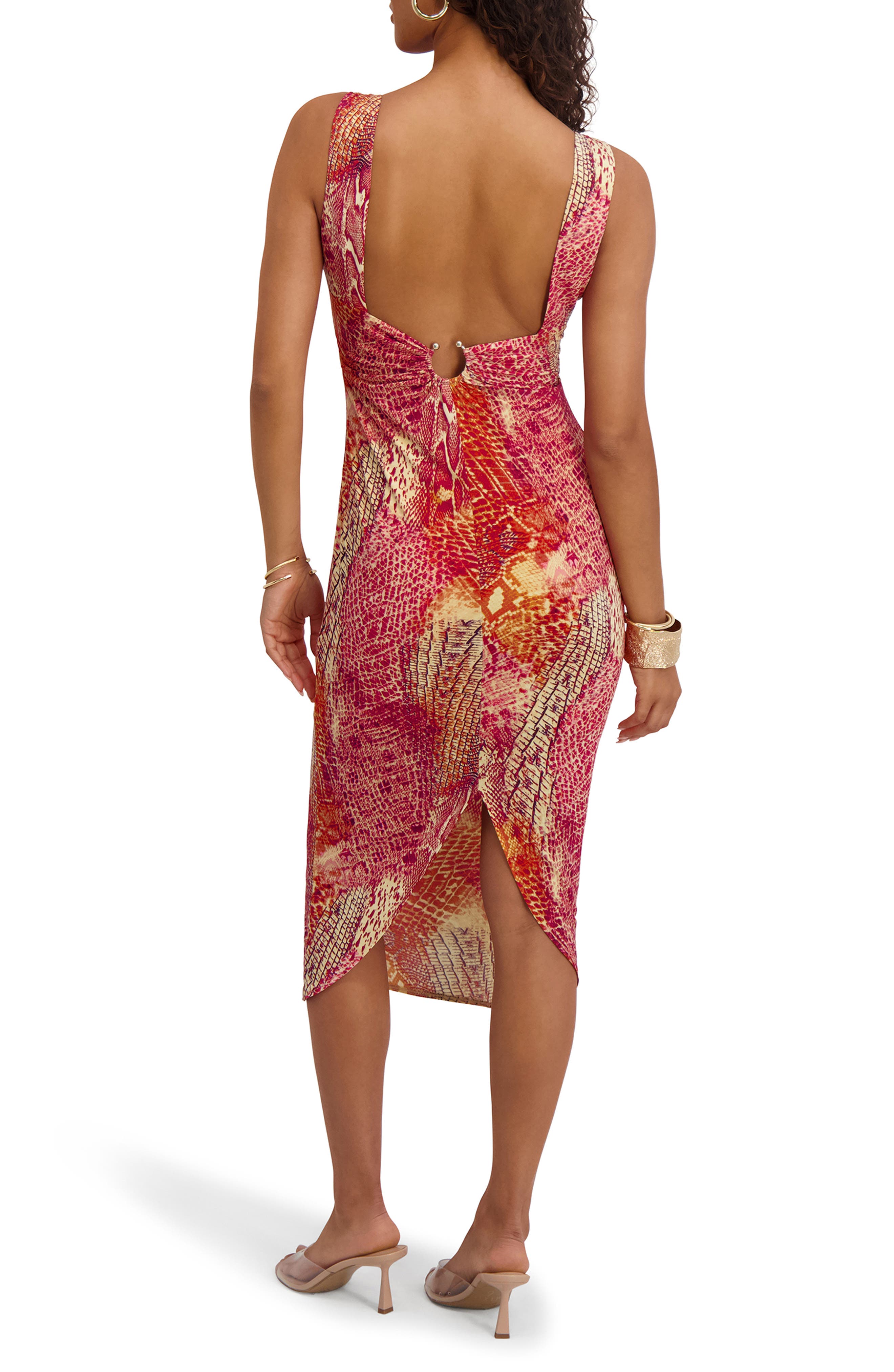 Printed Jersey Body-Con Dress - image 2