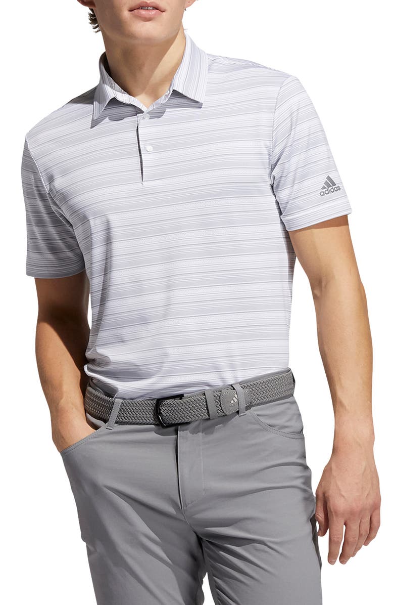 adidas Golf Heather Snap Performance Polo, Main, color,