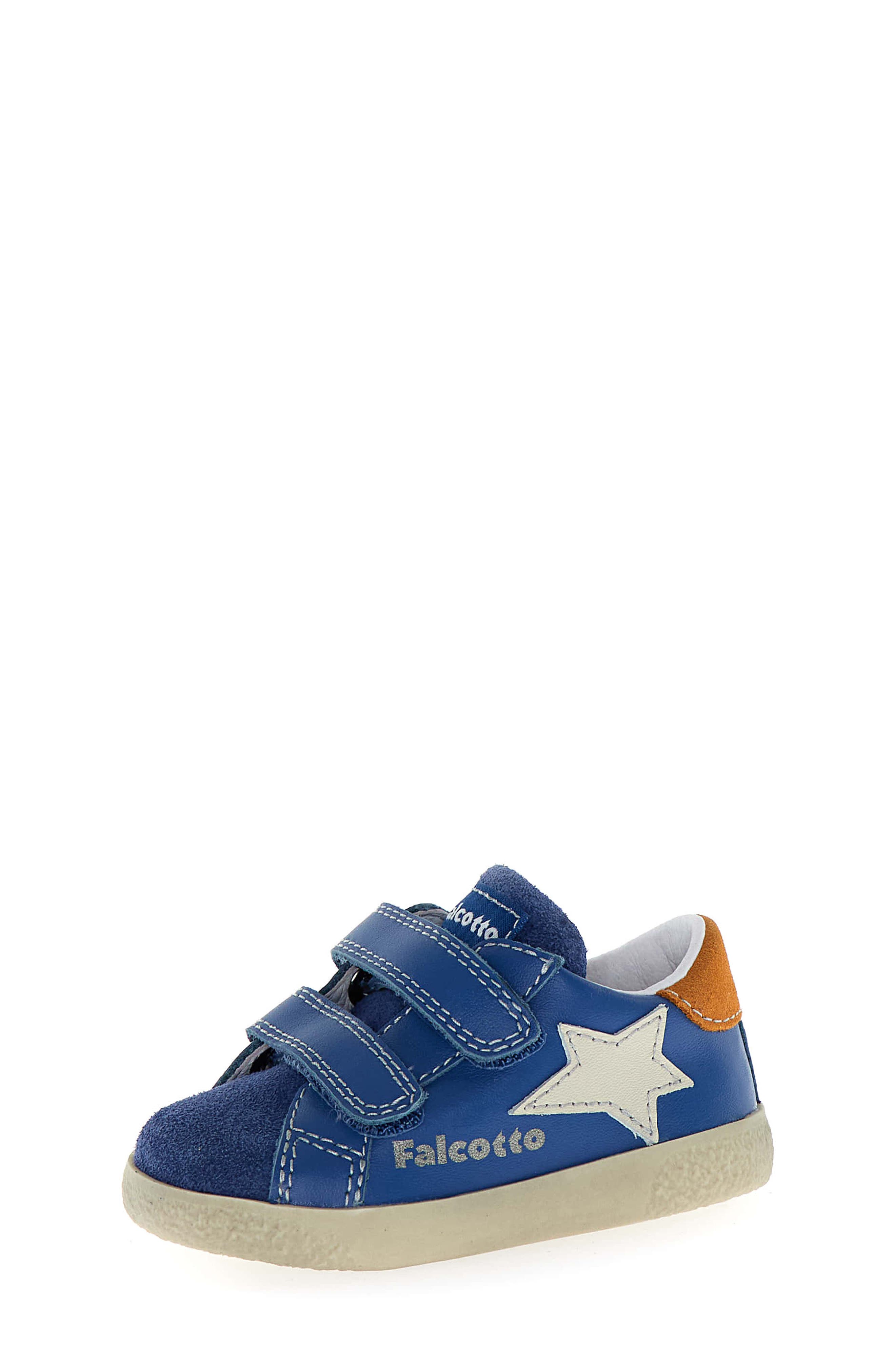 Naturino Kids' Falcotto Alnoite Sneaker, Main, color, Azure-Milk-Dark Orange