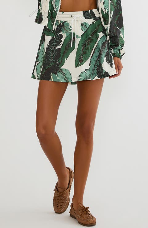 Clyde Drawstring Miniskirt
