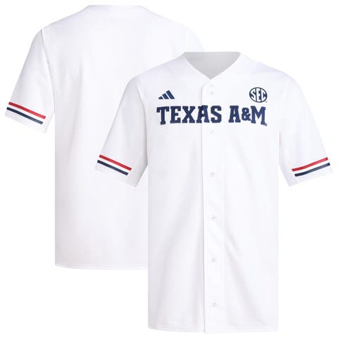 Men's adidas  White Texas A&M Aggies Replica Baseball Jersey