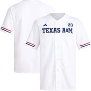adidas Men's adidas  White Texas A&M Aggies Replica Baseball Jersey
