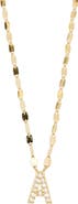 LANA 14K Gold Initial Pendant Necklace