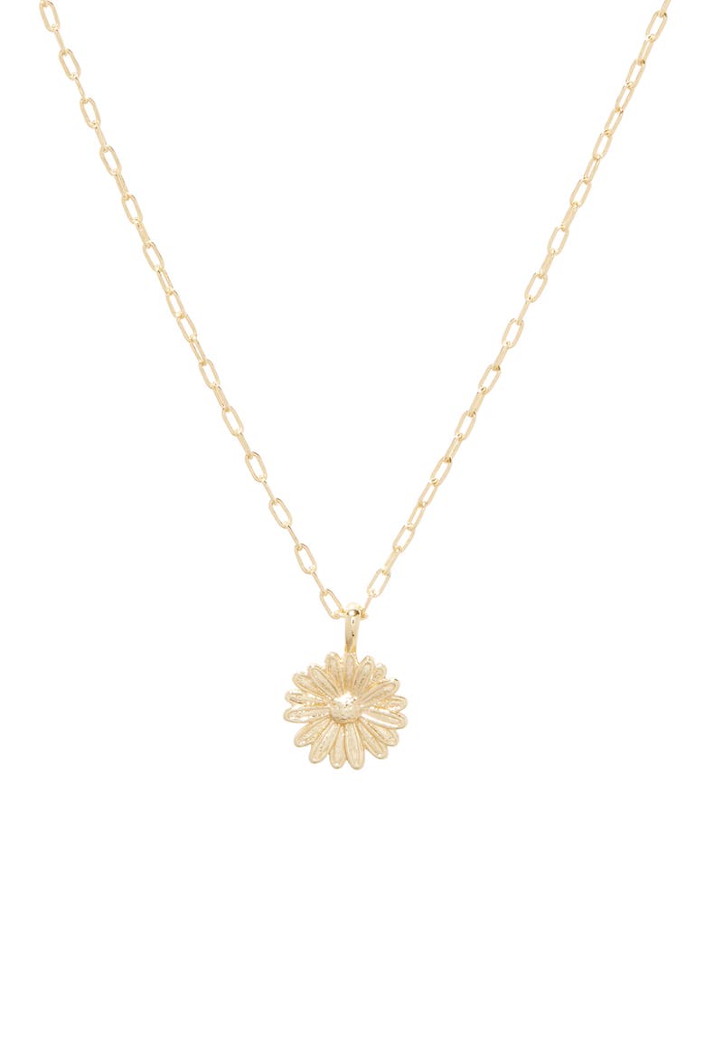 Daisy Pendant Necklace, Main, color, GOLD
