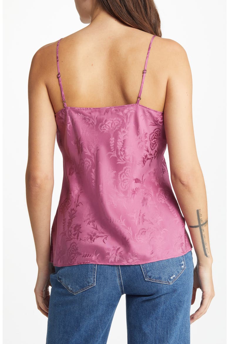Giovanna Cowl Neck Cotton Blend Tank Top, Alternate, color, DUSTY PLUM