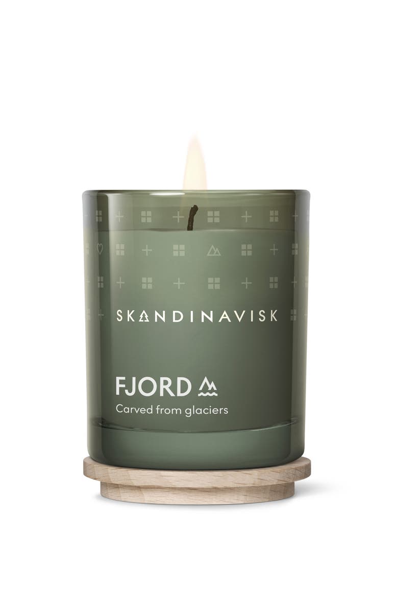 SKANDINAVISK FJORD Scented Candle 65g, Alternate, color, Green
