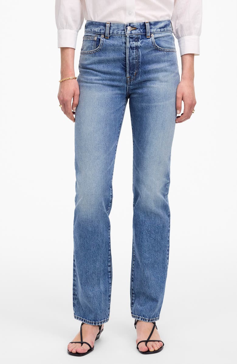 Madewell The Longline Straight Jeans, Main, color, Atlin Wash