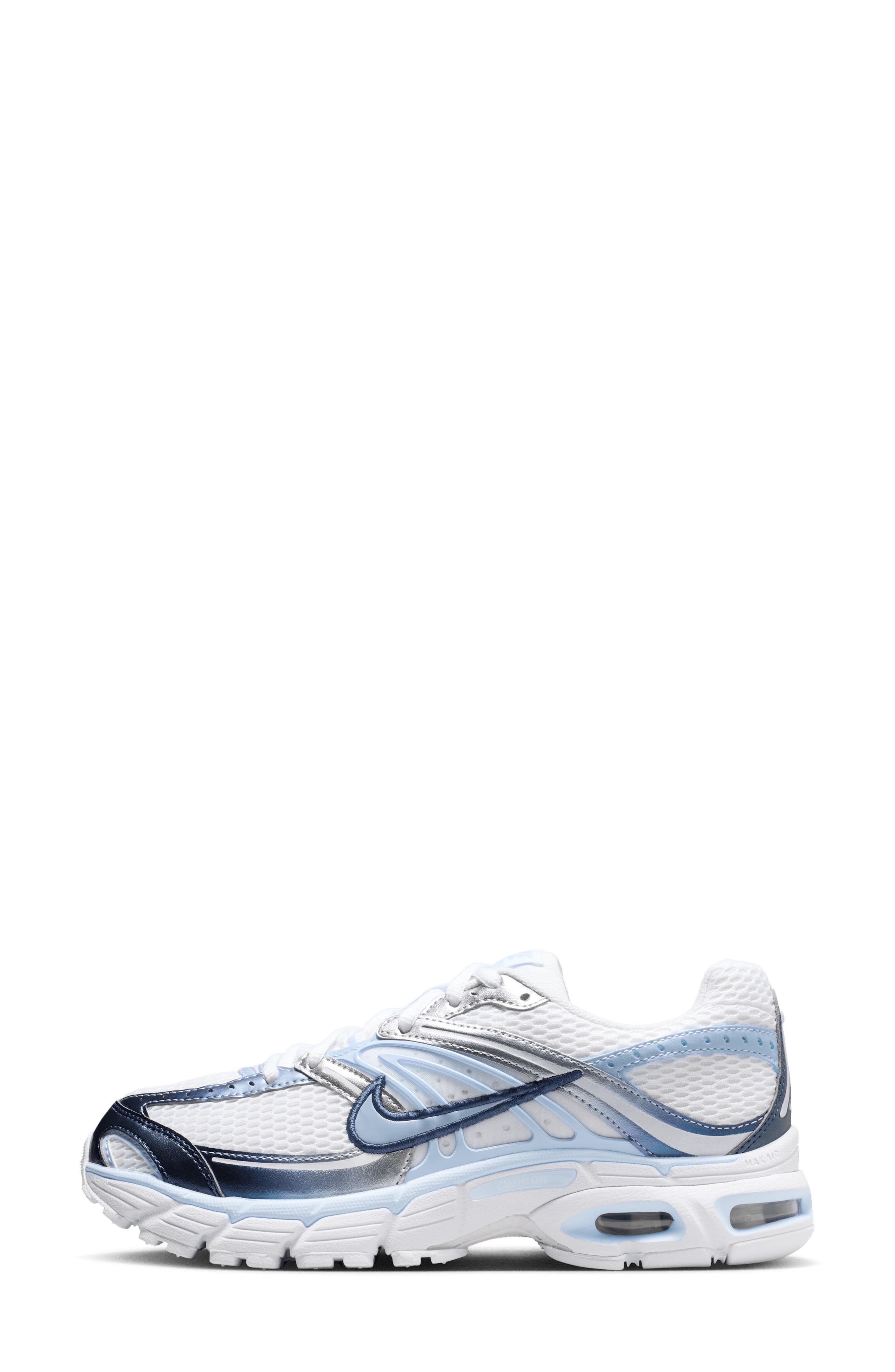 Nike Air Max Moto 2K Sneaker, Alternate, color, White/ Silver/ Navy/ Blue