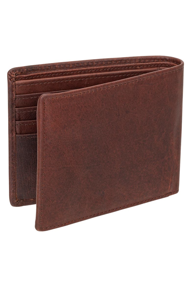 Buffalo RFID Wallet with Coin Pocket, Alternate, color, BROWN