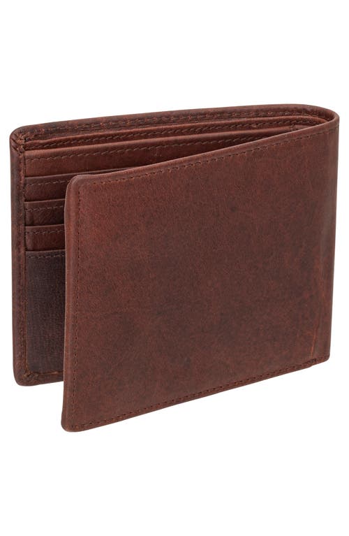 Mancini Buffalo Rfid Wallet With Coin Pocket In Brown