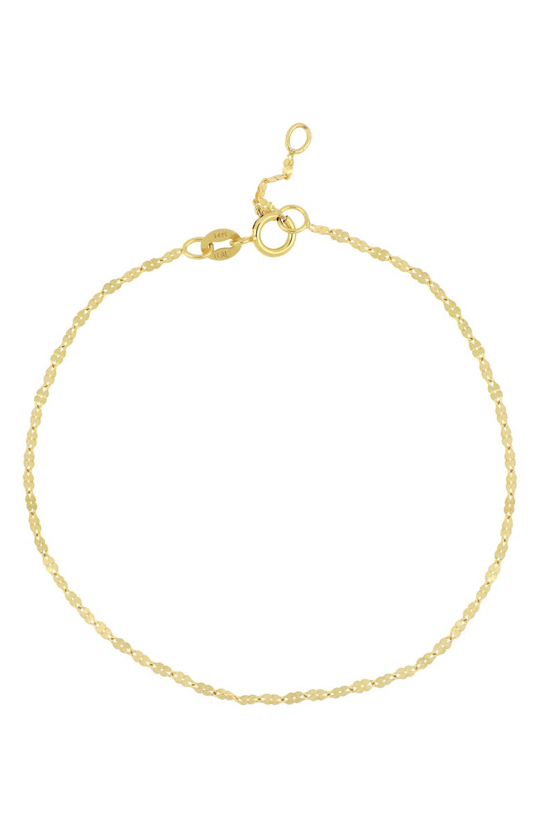 Bony Levy 14K Gold Mini Anchor Chain Bracelet, Main, color,