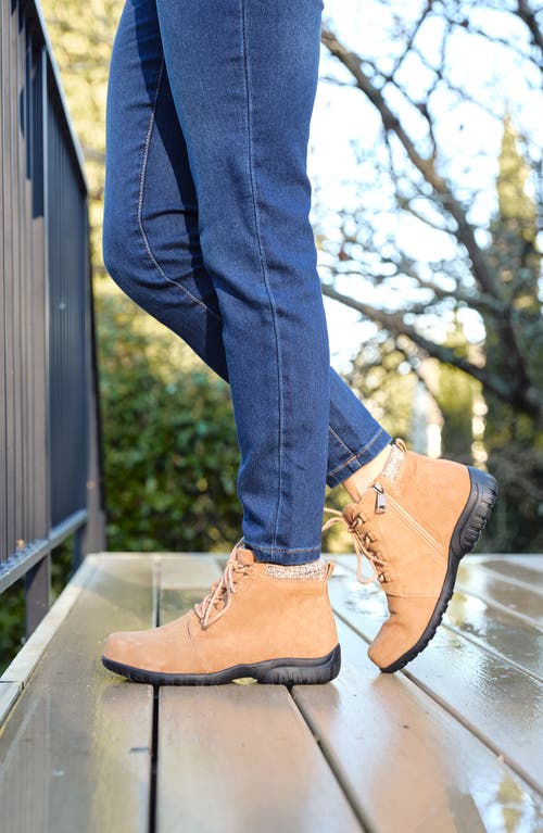 Propét Delaney Water Resistant Bootie In Brown