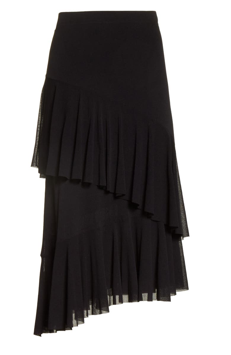 Fuzzi Ruffle Tulle Midi Skirt, Alternate, color,