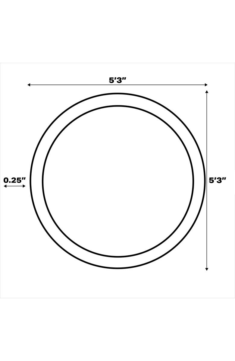 JONATHAN Y Didim Boho Medallion Machine-Washable Round Area Rug, Alternate, color, Gray/Purple