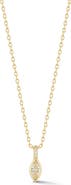 GLAZE JEWELRY Marquise Cubic Zirconia Pendant Necklace