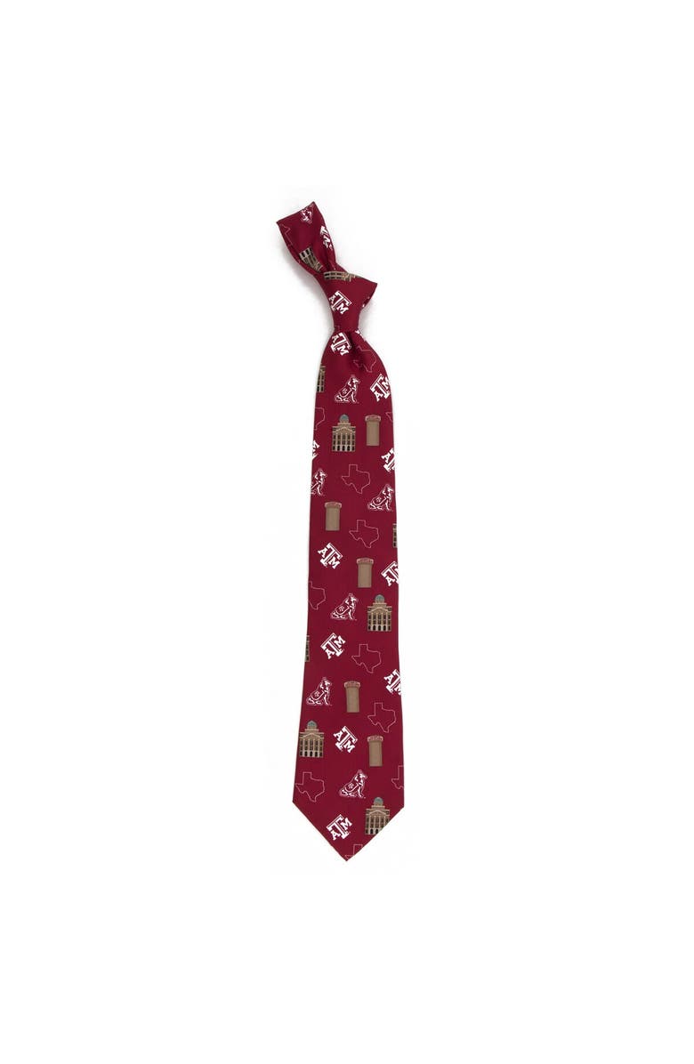 EAGLES WINGS Texas A&M Aggies Hometown Silk Tie, Main, color, Maroon