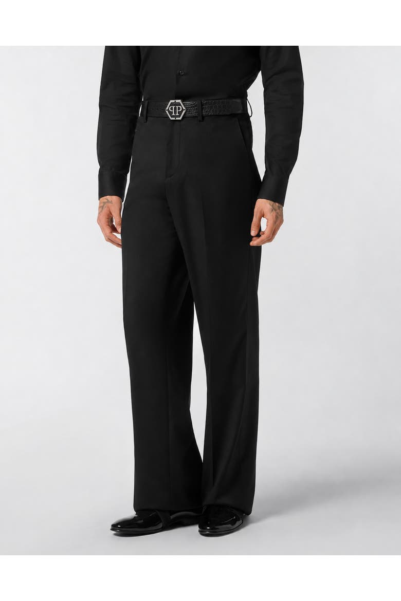 Leather Belt Cocco Men, Main, color, black