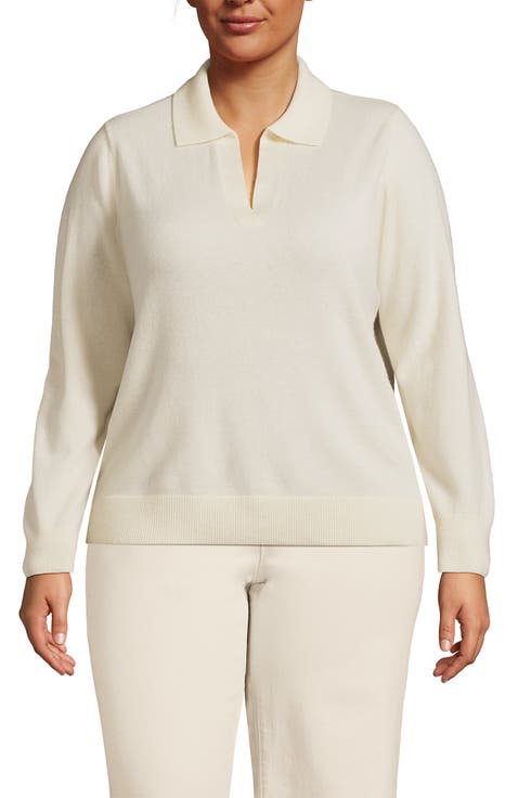 Cashmere Johnny Collar Sweater