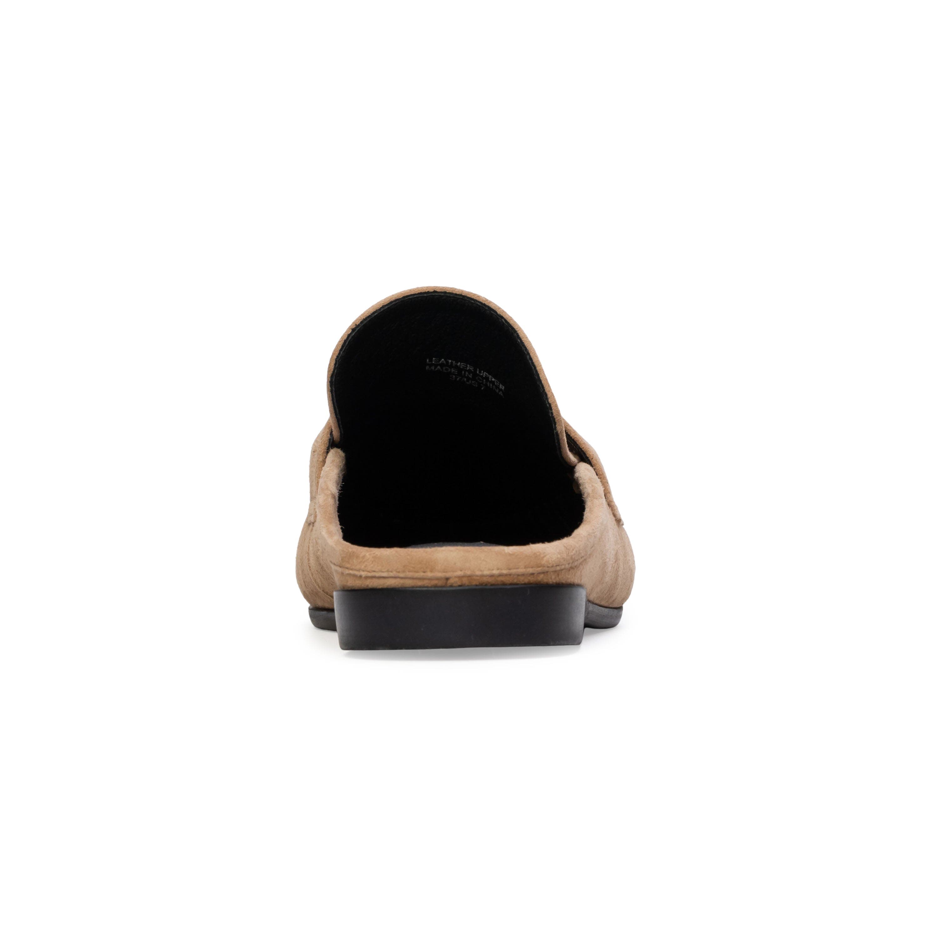 Gabby Suede Backless Loafer, Alternate, color, Latte Suede