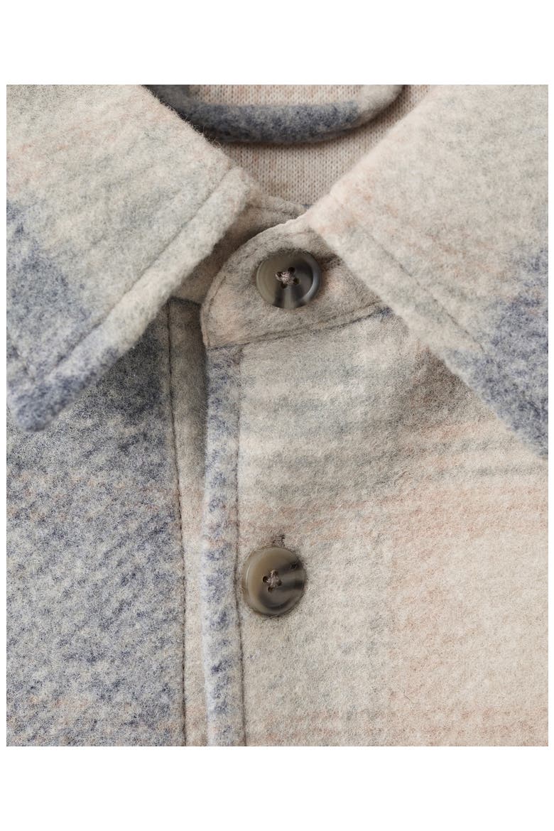 Check Flannel Shirt Jacket, Alternate, color, SKY BLUE