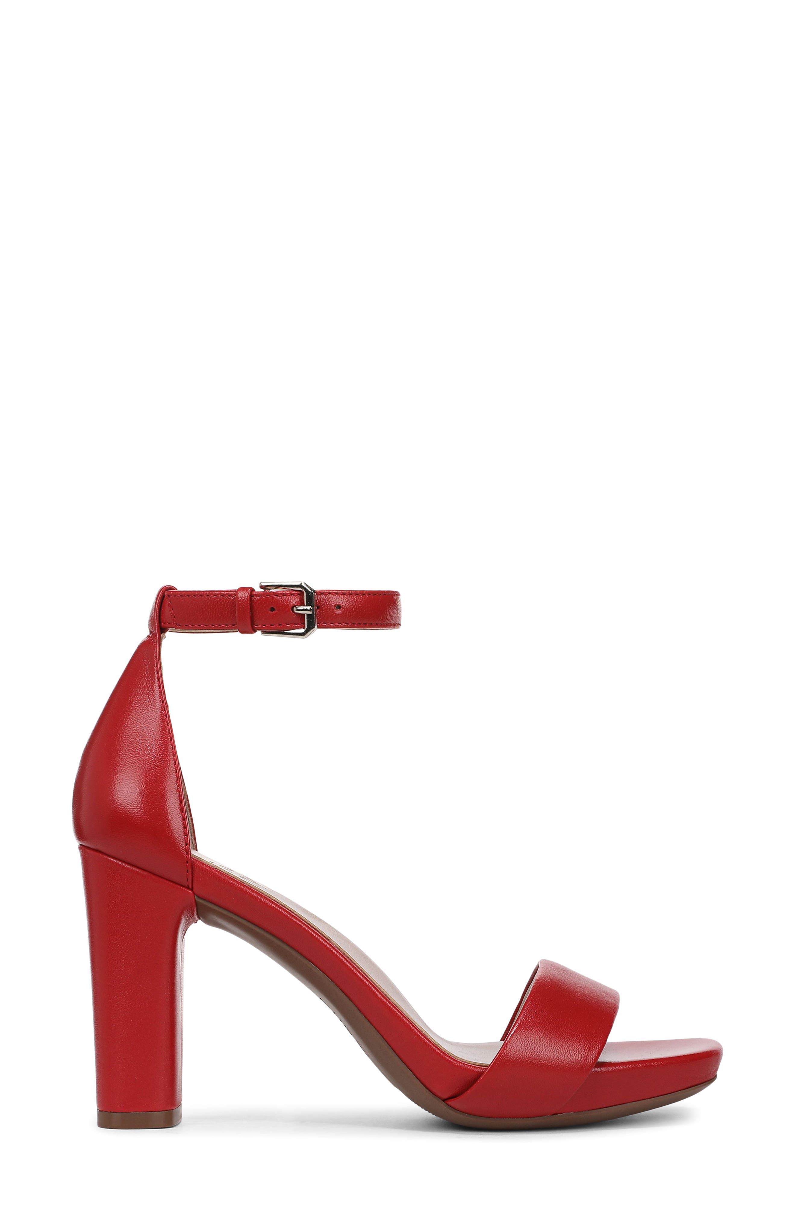 Naturalizer Joy Ankle Strap Sandal, Alternate, color, Red