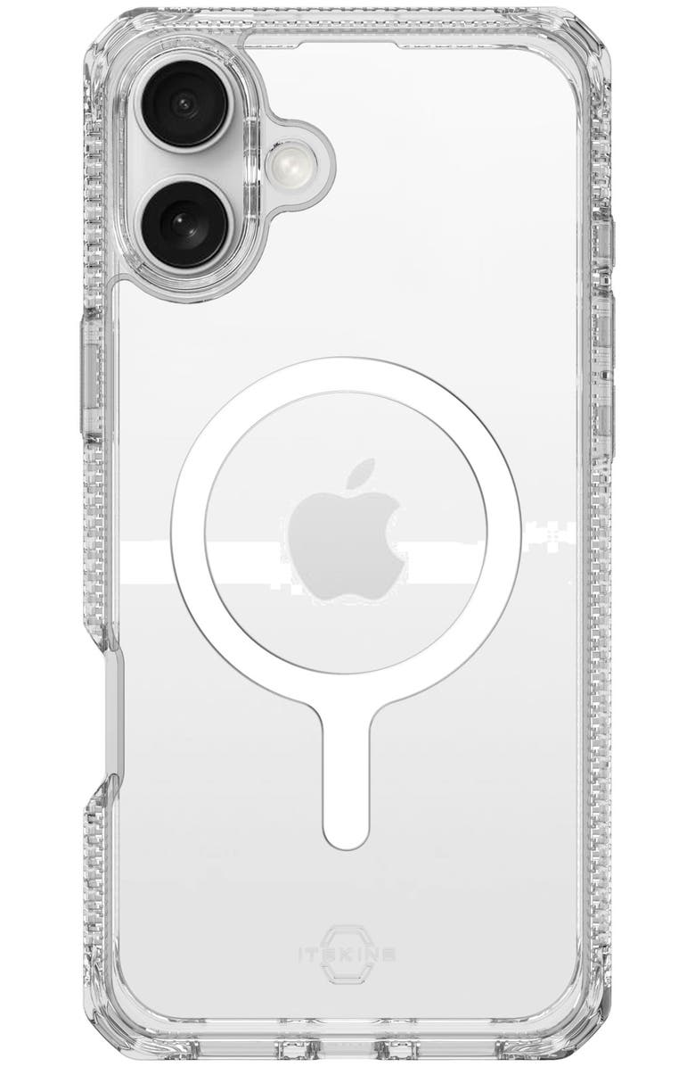 ITSkins Hybrid_R Clear MagSafe Case for Apple iPhone 16, Main, color, Clear