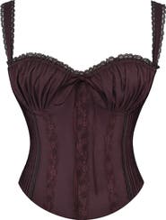 HOUSE OF CB Gini Cotton Blend Corset Top