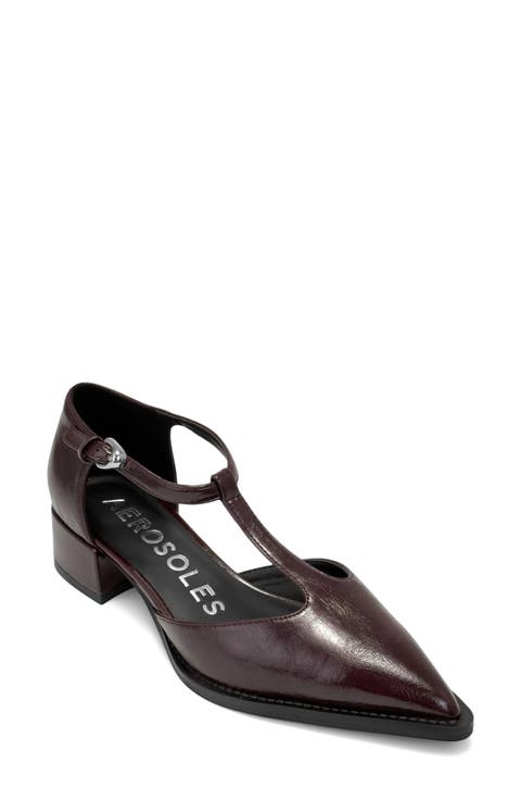 Mona Faux Leather T-Strap Pump