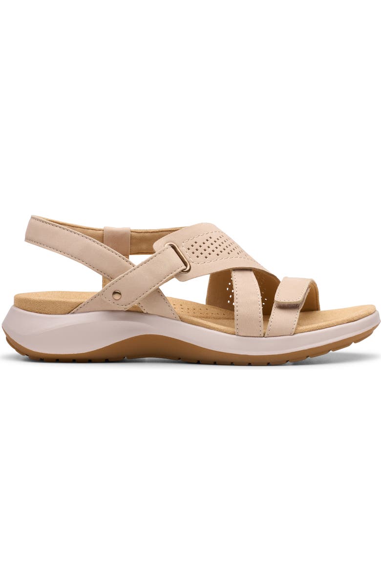 Clarks<sup>®</sup> Maelynn Gem Sandal - Wide Width Available, Main, color, Sand Nubuck