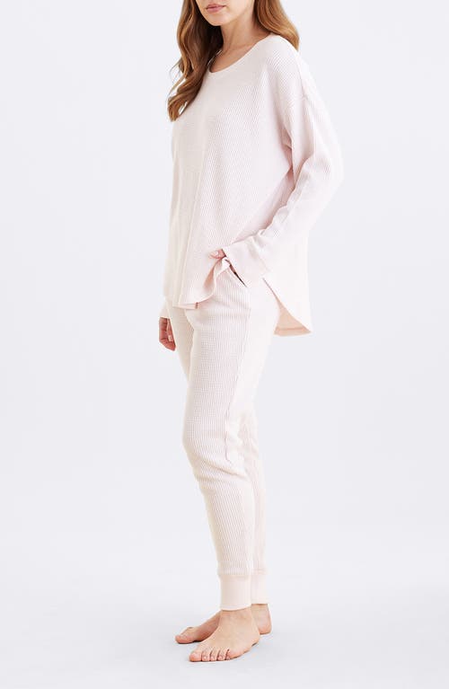 Papinelle Waffle Knit Pajamas In Neutral