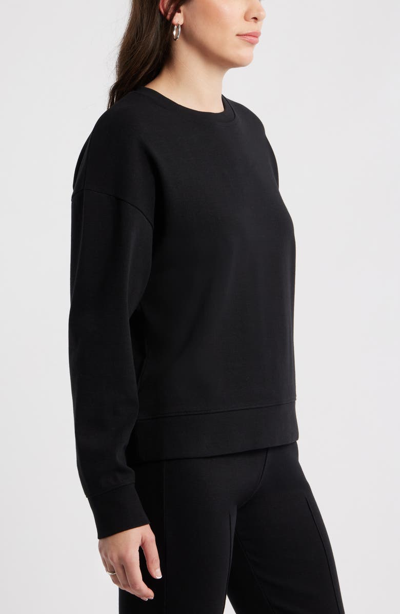 Caslon<sup>®</sup> Stripe Pullover Sweatshirt, Alternate, color,