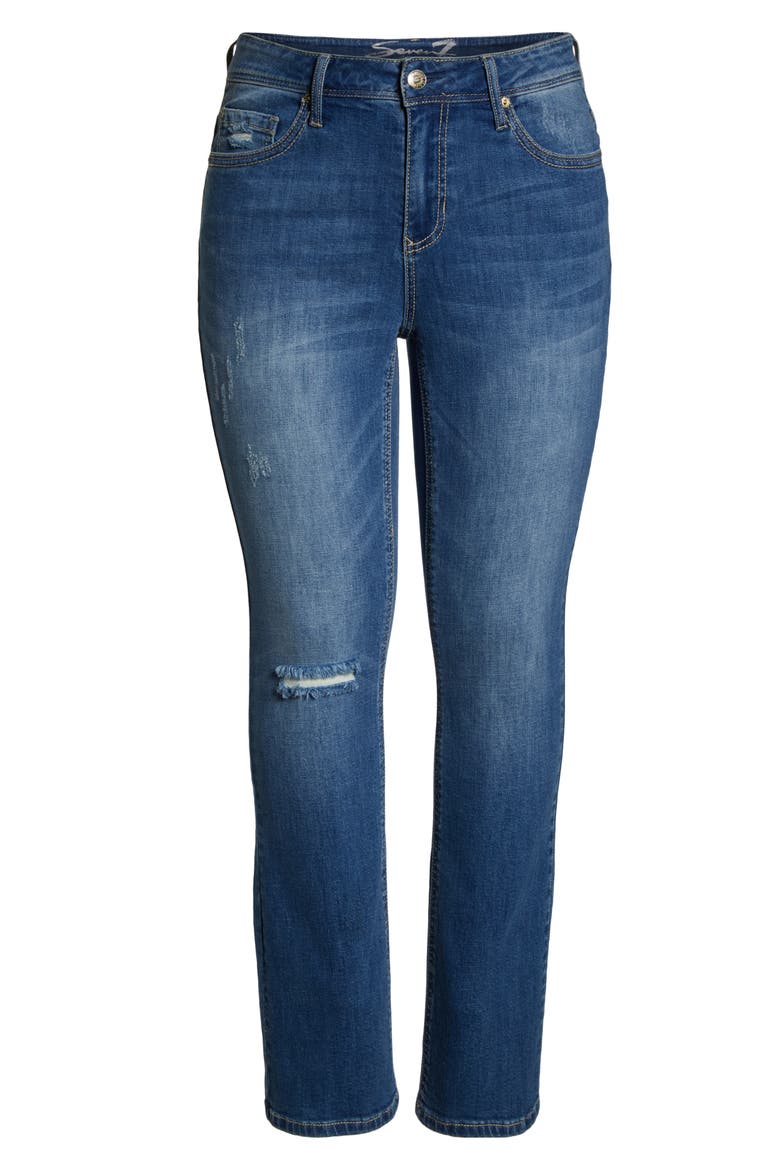 Rocker Slim Bootcut Jeans, Alternate, color, LADYBIRD