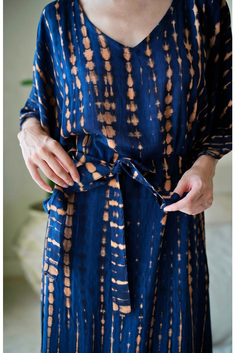 Natalie Kaftan Dress, Alternate, color, Ocean Blue