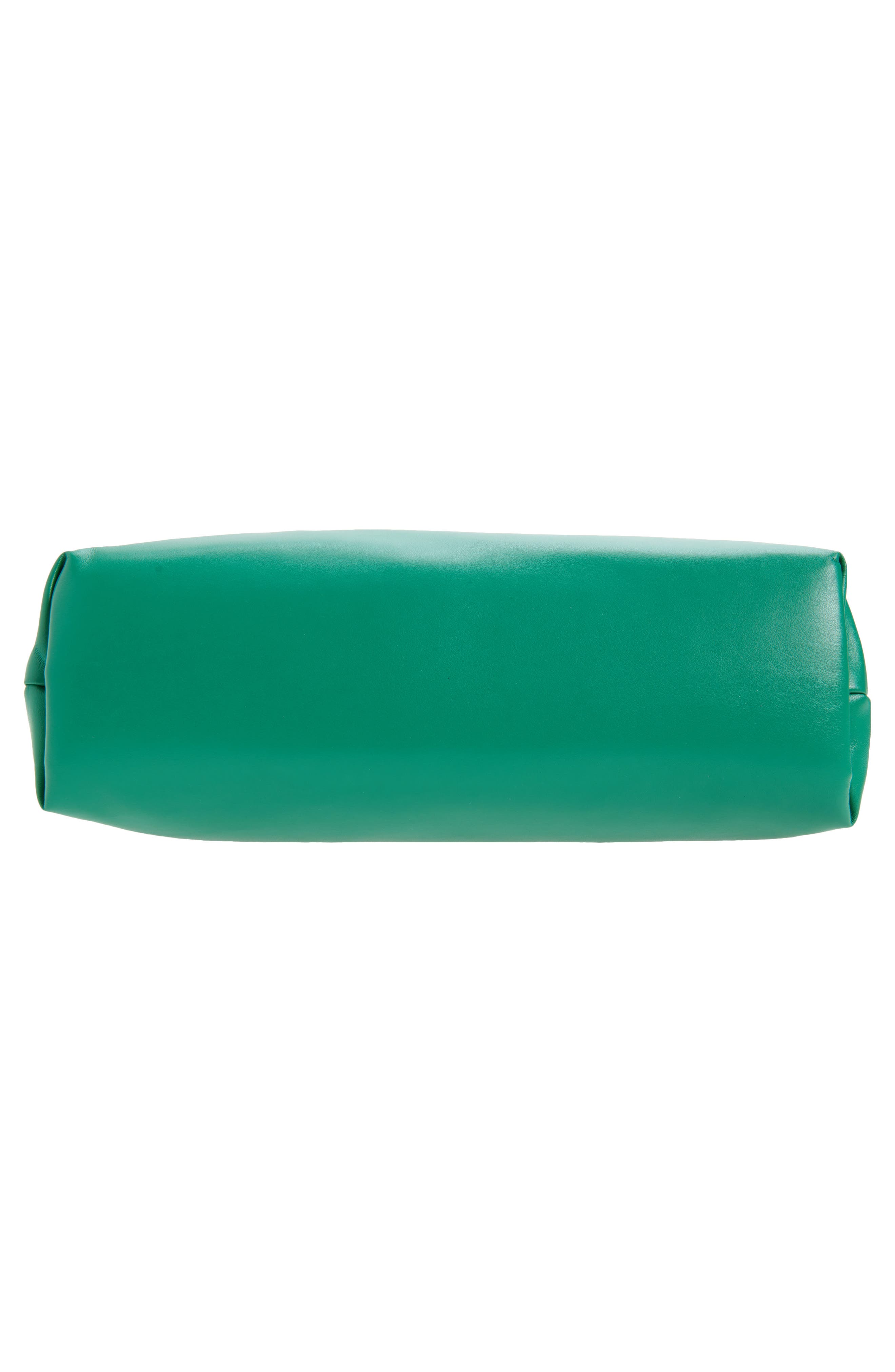 Stella McCartney Falabella Padded Faux Leather Clutch with Chain, Alternate, color, Bright Green