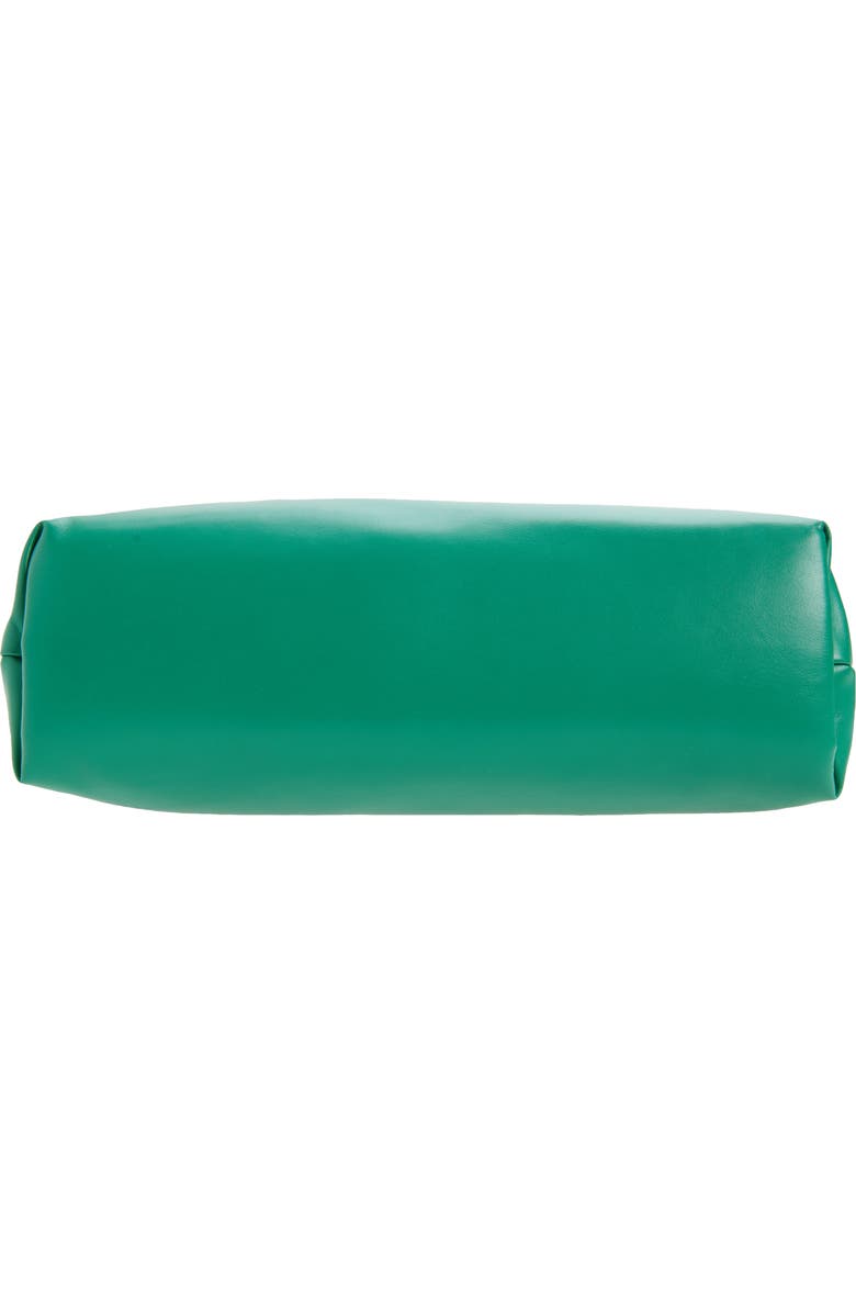 Stella McCartney Falabella Padded Faux Leather Clutch with Chain, Alternate, color, Bright Green