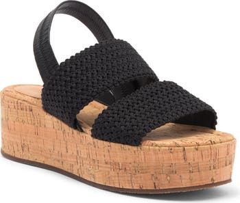 Cassie Platform Wedge Slingback Sandal