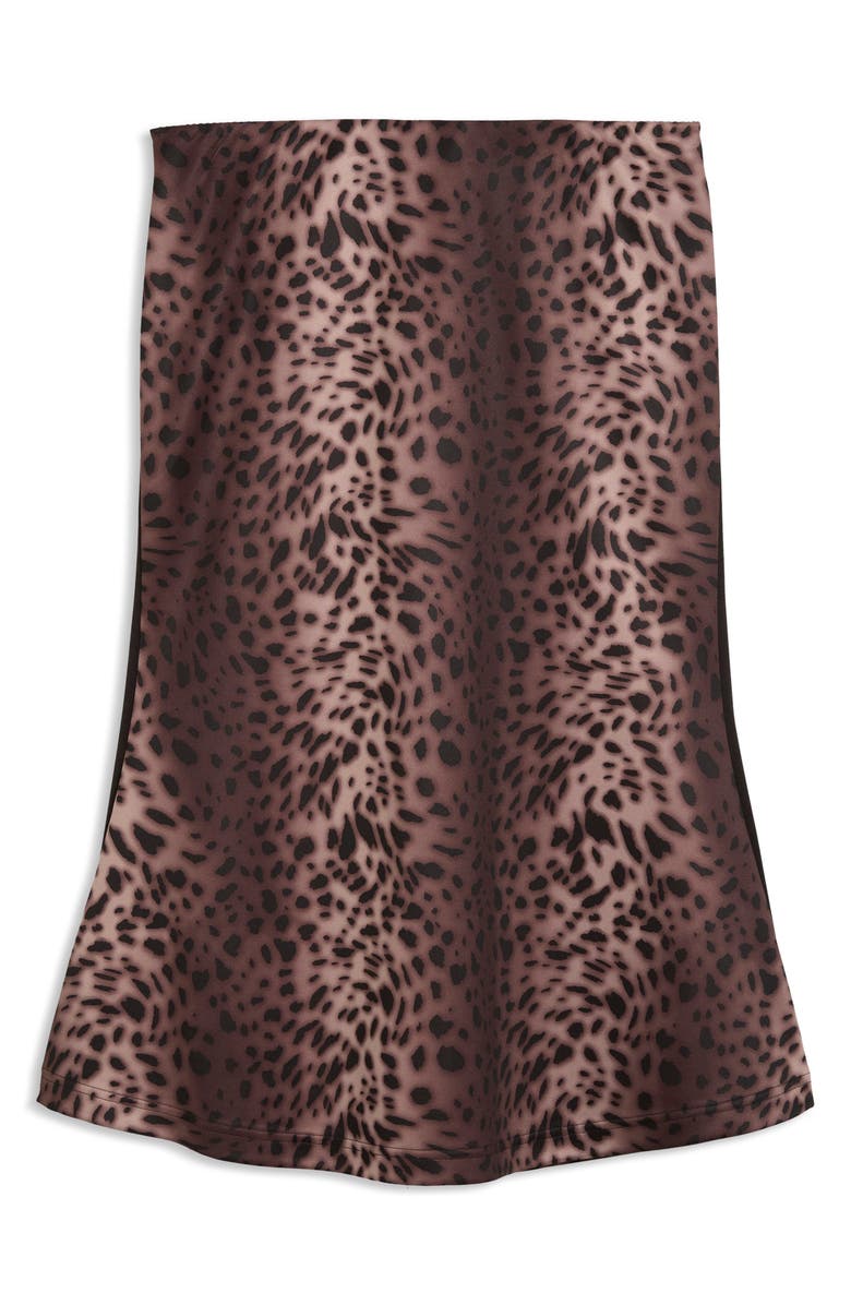 PUMA Leopard Print Bias Cut Skirt, Alternate, color,