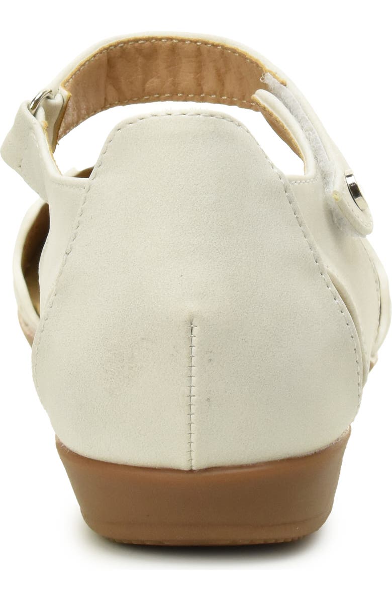 Taryn Rose Laser Cut Ankle Strap Sandal, Alternate, color, Silver Metallic