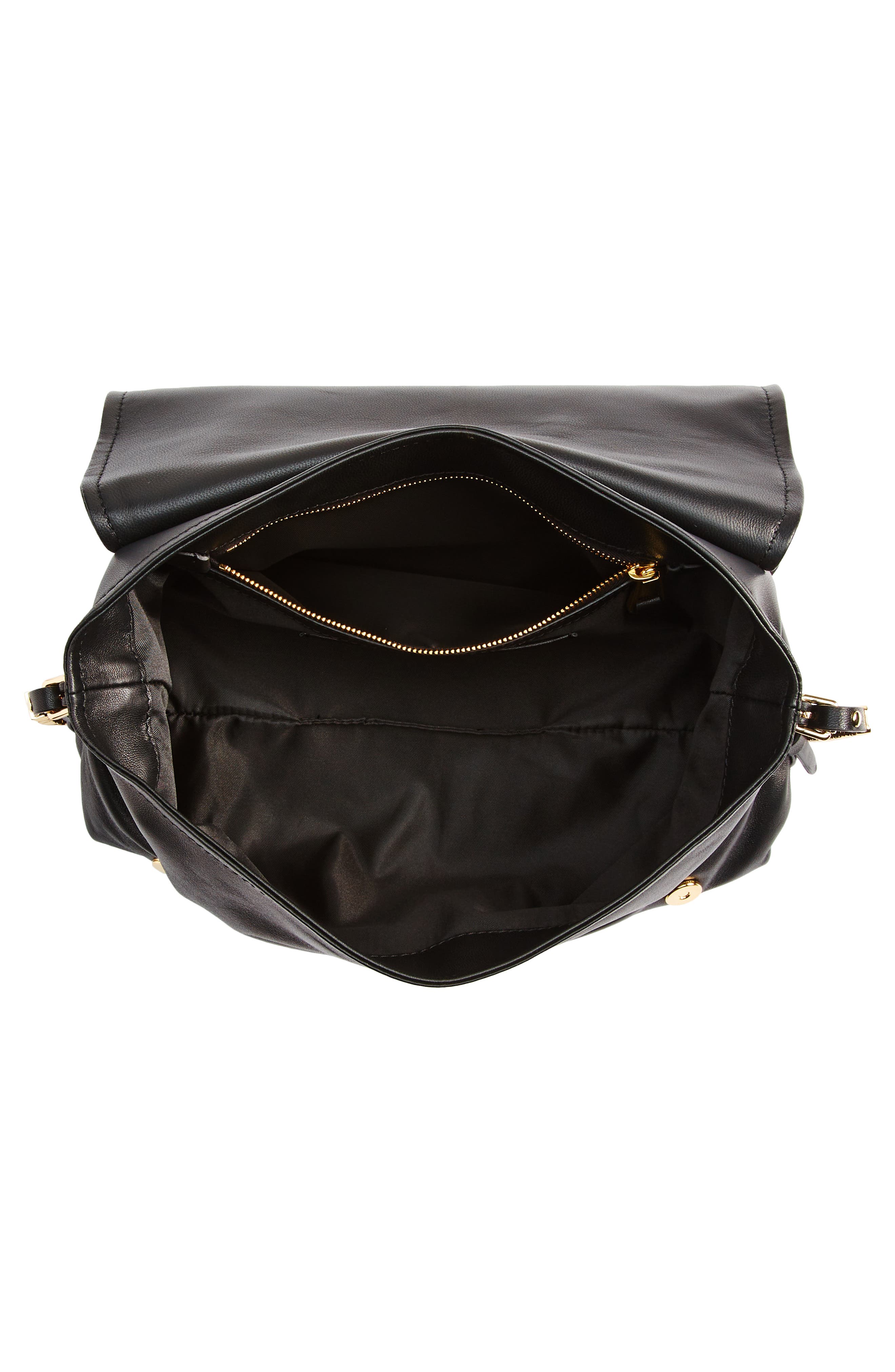 Moschino Mini Logo Strap Crossbody Bag, Alternate, color, 