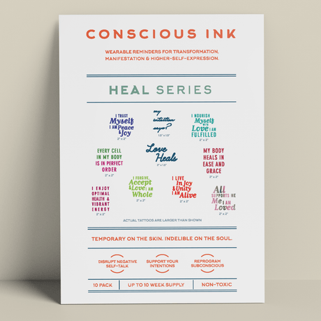 Conscious Ink Heal Variety 10-Pack in White 